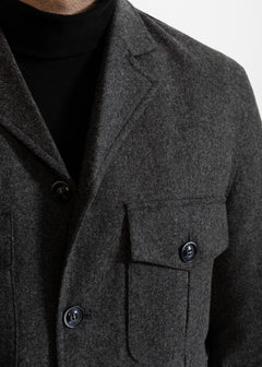 The Safari Wool Jacket  Grey