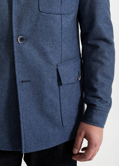 The Safari Wool Jacket  Blue