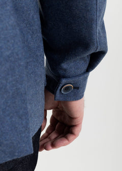 The Safari Wool Jacket  Blue