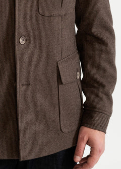 The Safari Wool Jacket  Chambray Brown