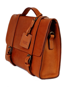 Leather Briefcase Mod 125 Cuoio Brown