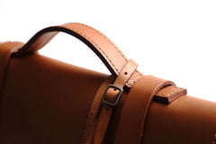 Leather Briefcase Mod 125 Cuoio Brown