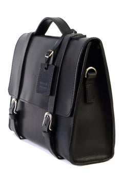 Leather Briefcase Mod 125 Cuoio Black