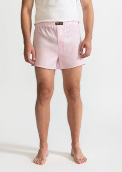 The Linen Boxer Shorts Pink