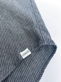 Men's Jude Button-Up Shirt Monochrome Stripe