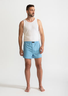 The Cotton Boxer Shorts Baby Blue