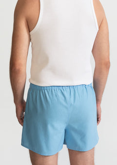 The Cotton Boxer Shorts Baby Blue