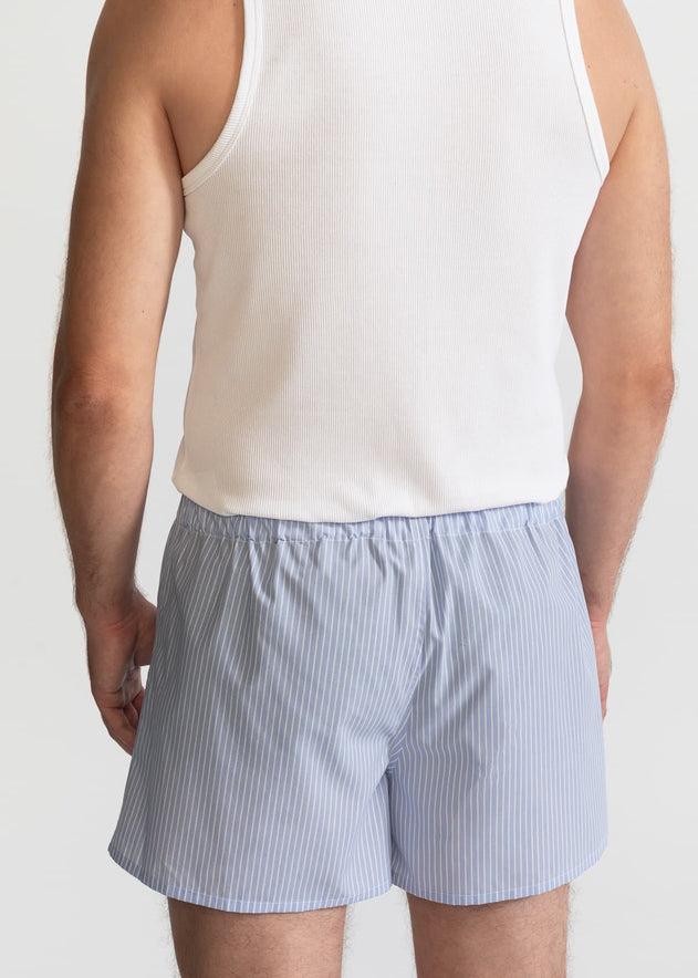 The Cotton Boxer Shorts Sky Blue