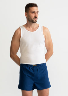 The Cotton Boxer Shorts Royal Blue