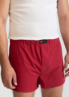 The Cotton Boxer Shorts Cherry Red