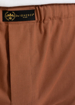 The Cotton Boxer Shorts Caramel Brown