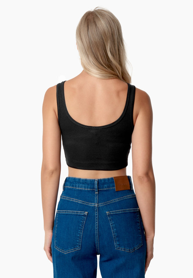 Iriss Croptop Zwart