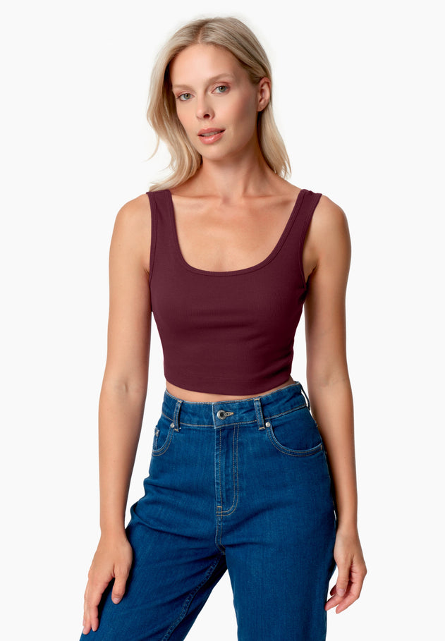 Iriss Croptop Bordeaux