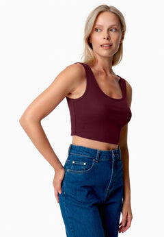 Iriss Croptop Bordeaux
