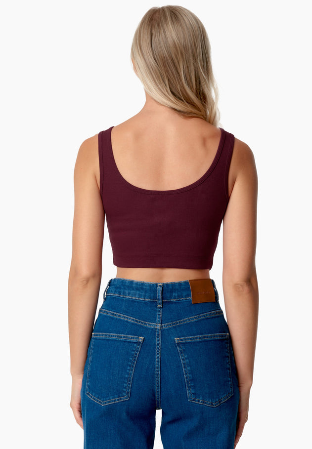 Iriss Croptop Bordeaux
