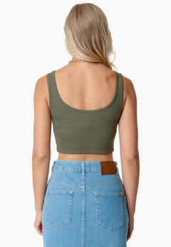 Iriss Croptop Olijf