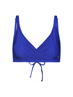 Istana Draped Bikini Top Cartel Blue