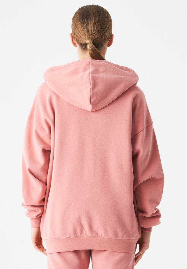 Jale Soft Touch Organic Cotton Sweat Jacket Blush