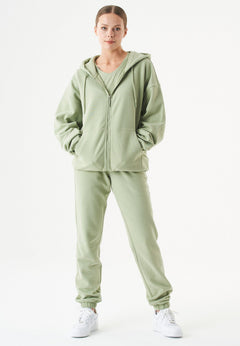 Jale Sweatvest Saliegroen