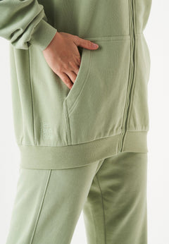 Jale Sweatvest Saliegroen