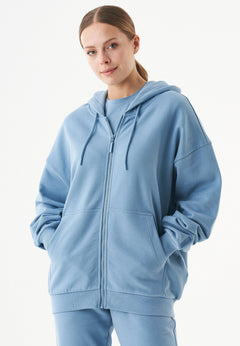 Jale Sweatvest Staalblauw