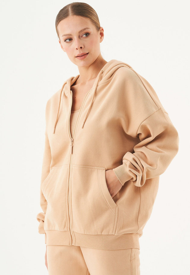 Jale Sweatvest Beige