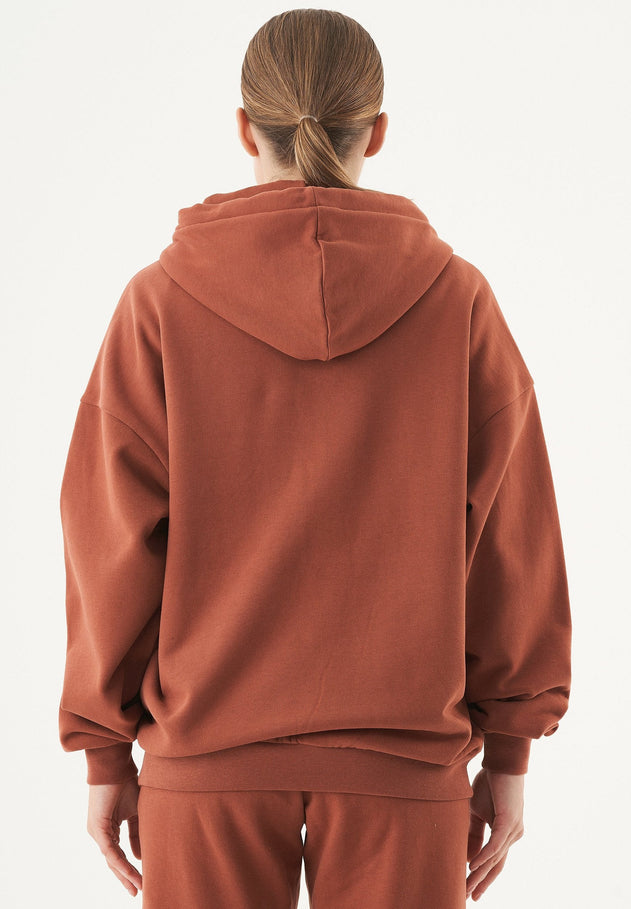 Jale Soft Touch Organic Cotton Sweat Jacket Cinnamon