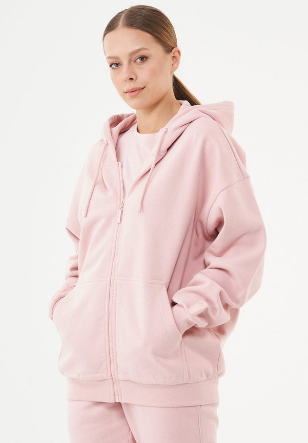 Jale Sweatvest Oudroze