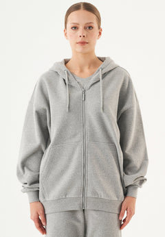 Jale Sweatvest Grijs melange