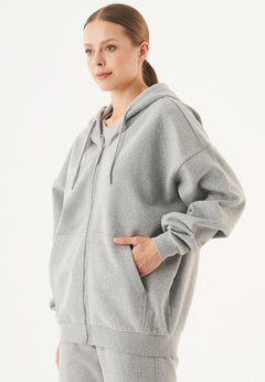Jale Sweatvest Grijs melange
