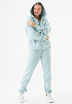 Jale Sweatvest Mintblauw