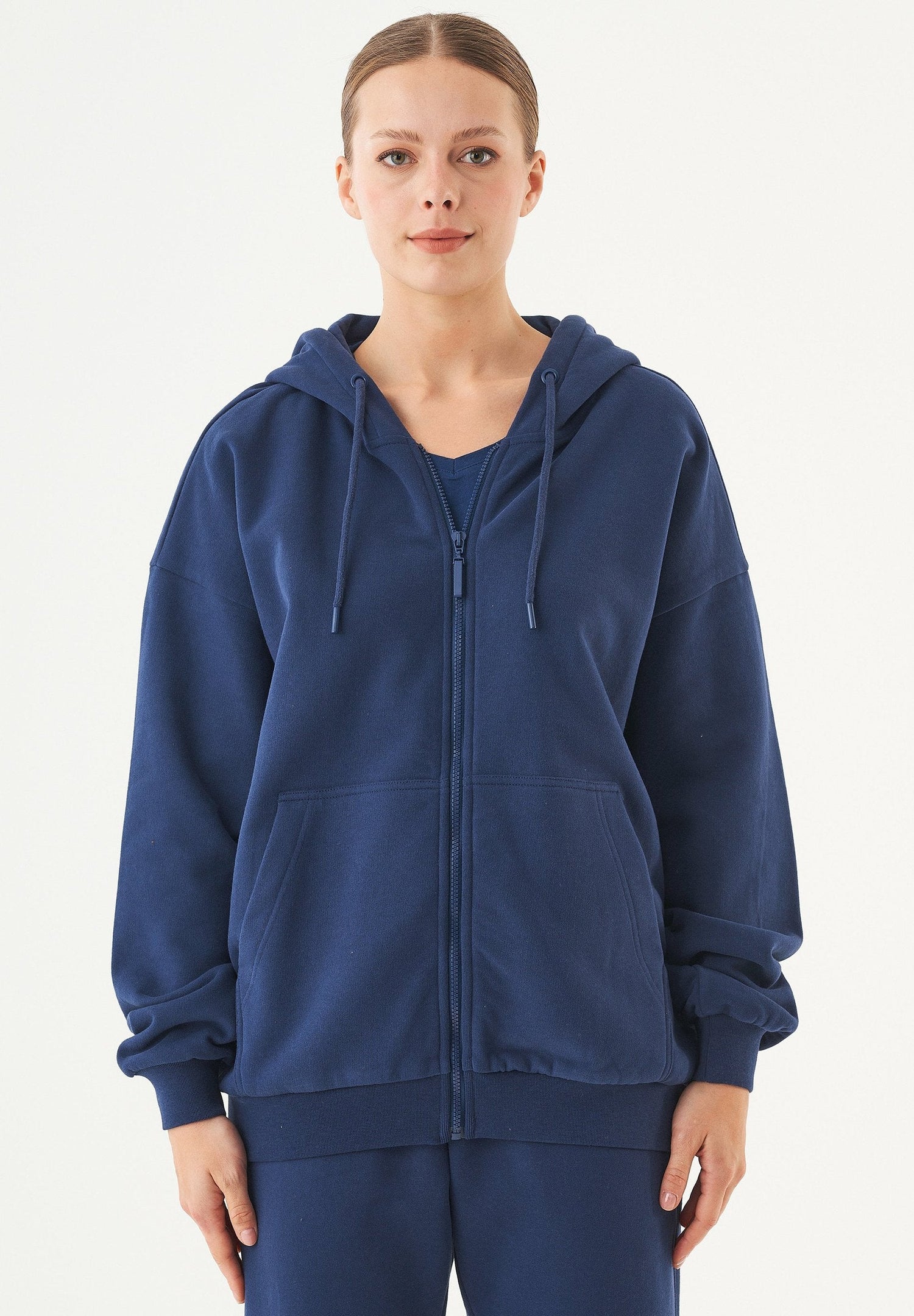 Jale Sweatvest Marineblauw