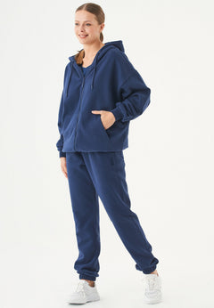 Jale Sweatvest Marineblauw