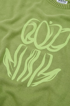 Printed Tulip Sweater Green
