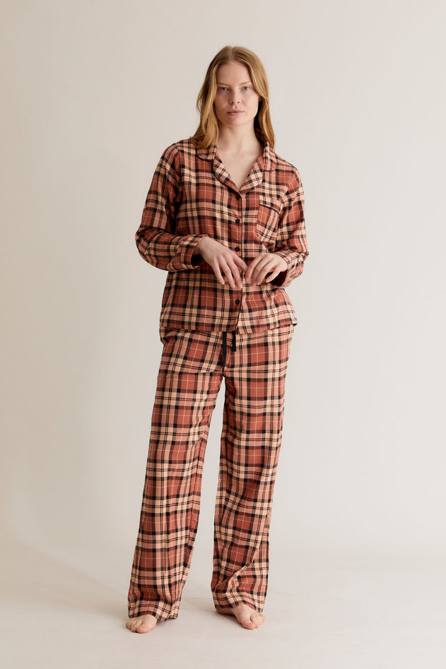 Jim Jam Organic Cotton Pyjama Set Clay