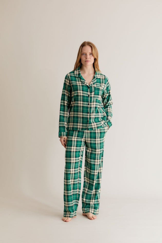 Jim Jam Organic Cotton Pyjama Set Green