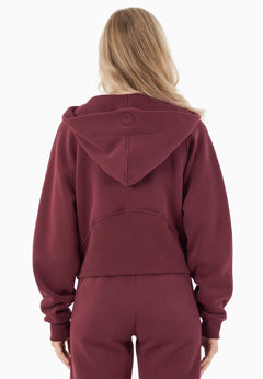 Joddy Zip-Hoodie Bordeaux