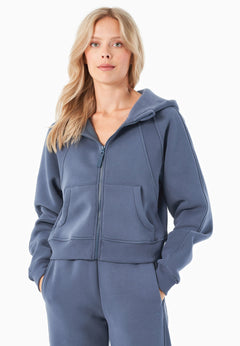 Joddy Zip-Hoodie Soft Indigo Blue