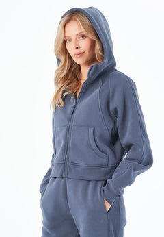 Joddy Zip-Hoodie Soft Indigo Blue