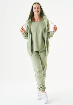 Junda Sweatvest Sage Green