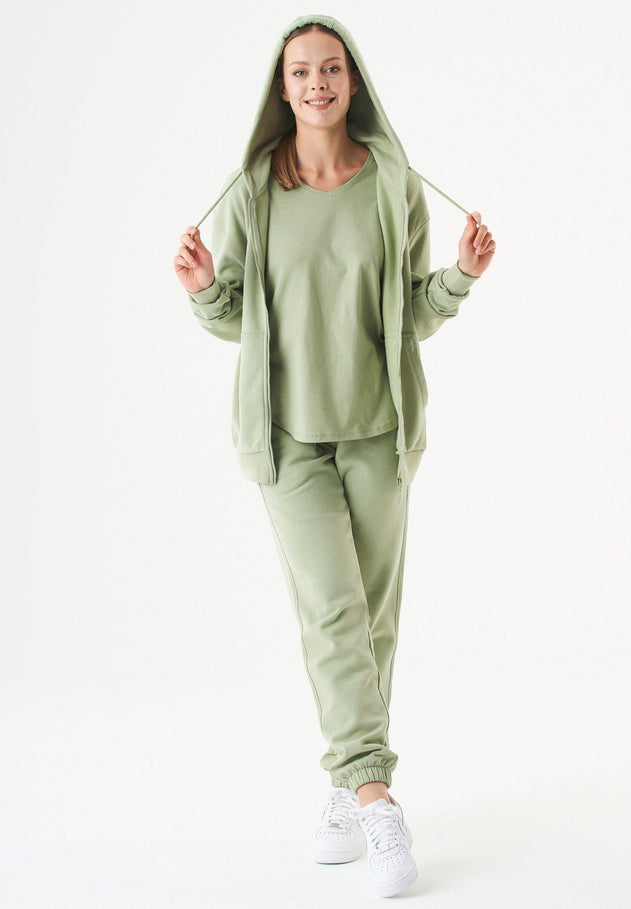 Junda Sweatvest Sage Green
