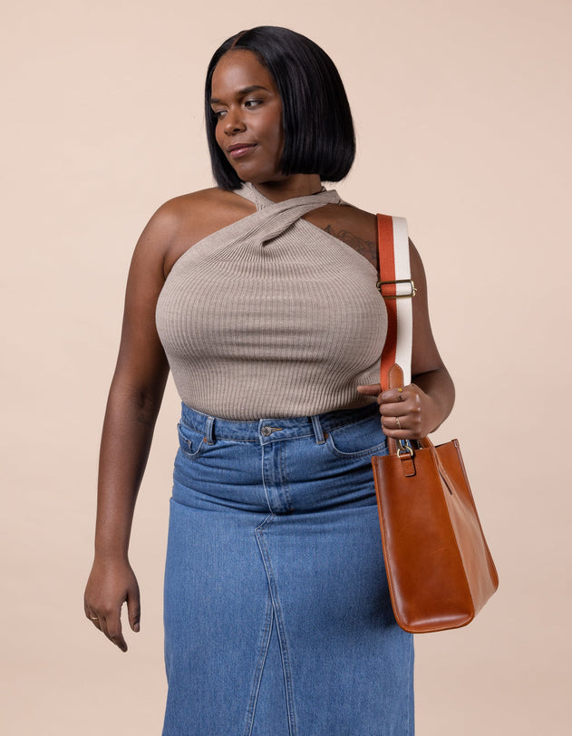 Jackie Tas Cognac Bruin