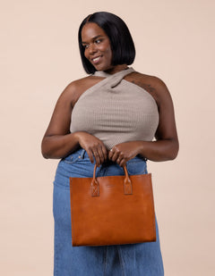 Jackie Tas Cognac Bruin