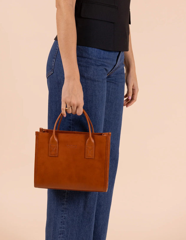 Jackie Midi Tas Cognac