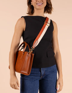 Jackie Midi Tas Cognac