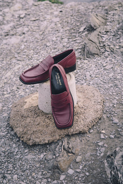 Spanish Moccasins Burgundy