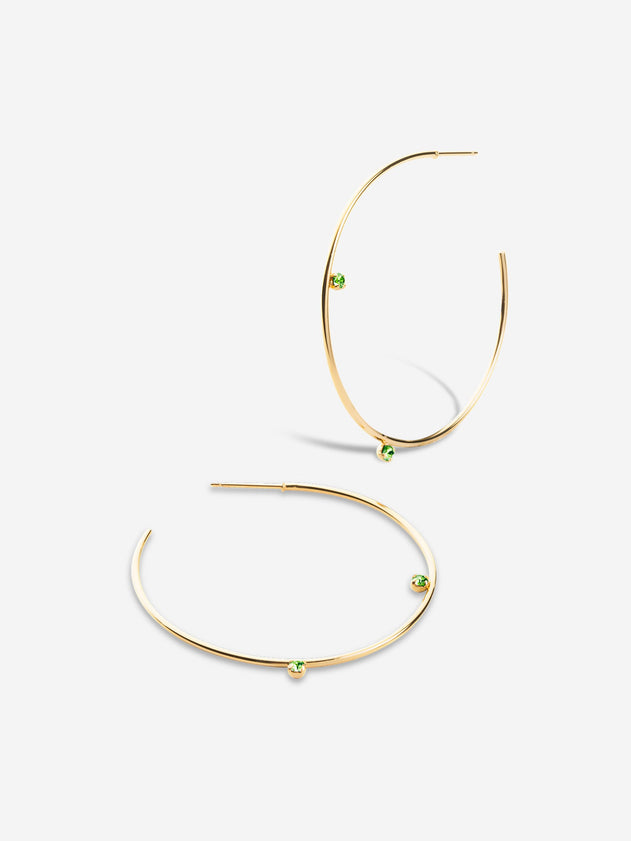 Joshua Hoop Earrings Khaki