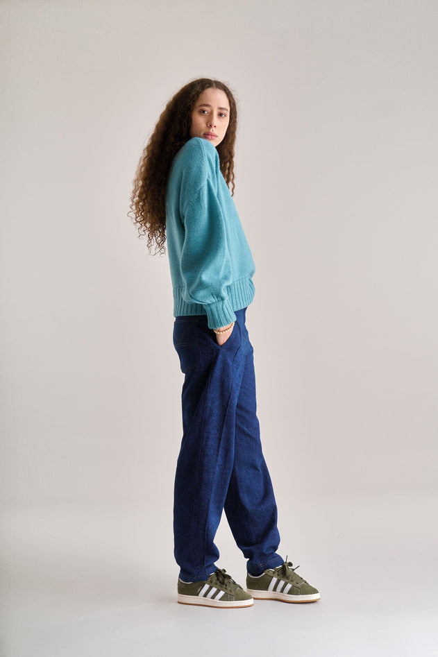 Claudia Denim Trouser Blue