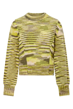 Sang Handknit Wool Jumper Green