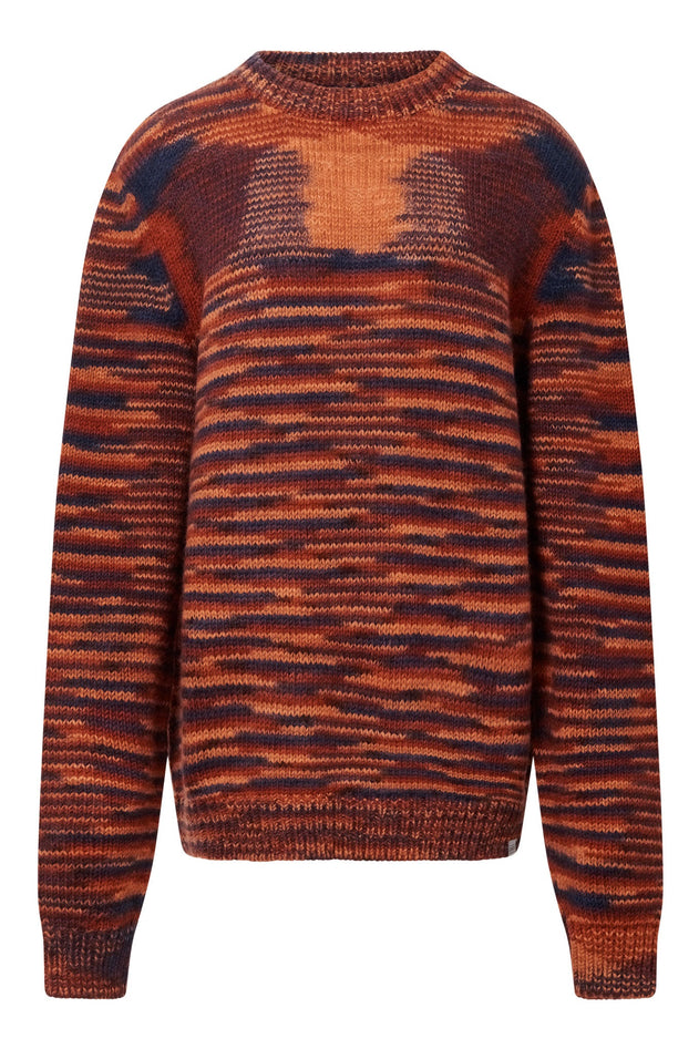 Temura Handknit Wool Jumper Terracotta